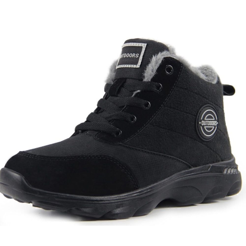 Snow Boots Faux Fur Lined Booties Anti-Slip Ankle Boots Winter Sneakers Size 9 - Picture 5 of 8